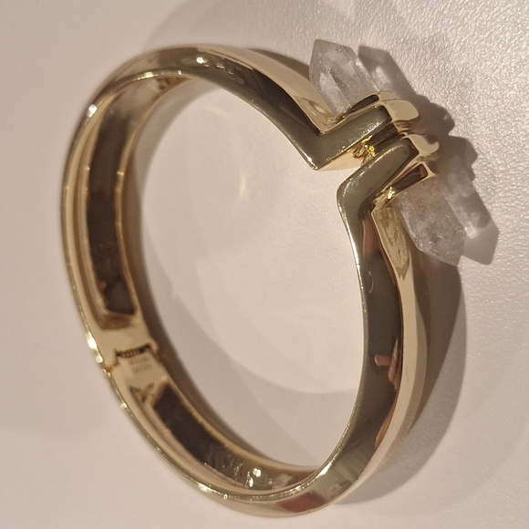 Alexis bitter .miss havisham gold bangle with crystal - Picture 5 of 5